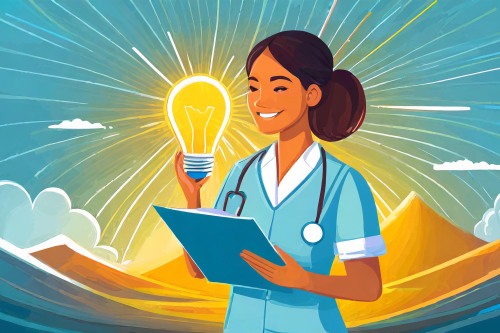 nurse with clipboard