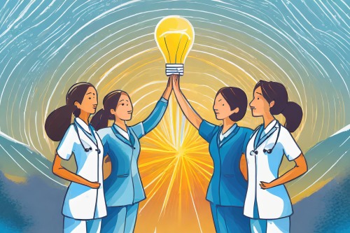 nurses do a high five
